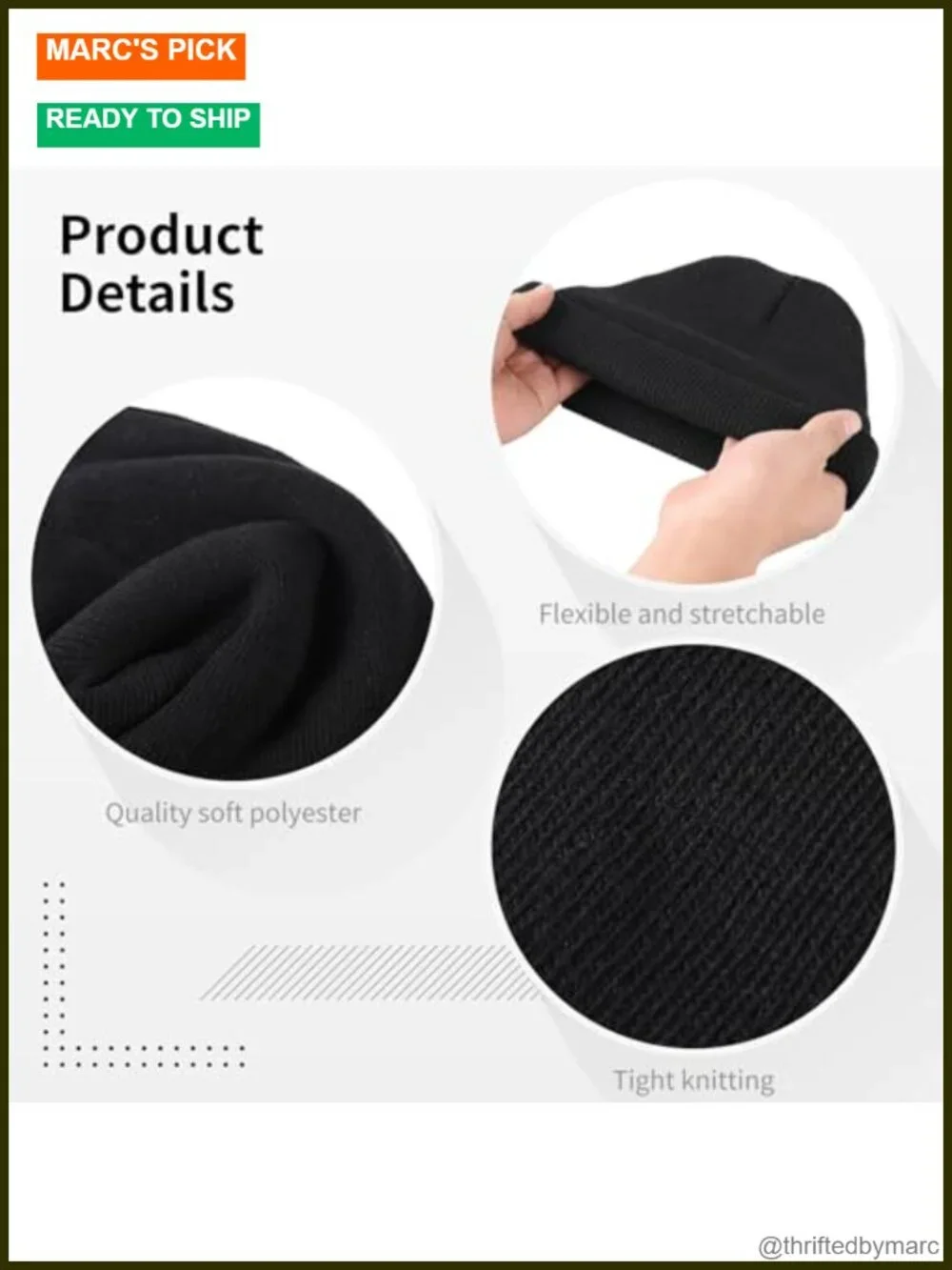 25 Pack Warm Knit Beanie Hats, Solid Color Polyester Headwear, Bulk Cuffed Caps